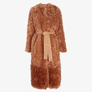 EXPRESS Shaggy Faux Fur Belted Coat